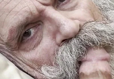 Old Bearded Cocksucker Takes Huge Load Straight Down His Gullet