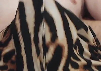 Hot Man Jerks off His Big Cock in Sexy Briefs with Ocelot Print, He Is Pulls It Out Dick and Ejaculates Thick Sperm
