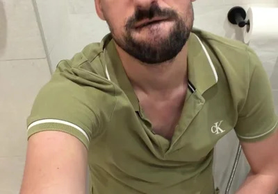 Hot Stepdaddy Jerking off in Bathroom