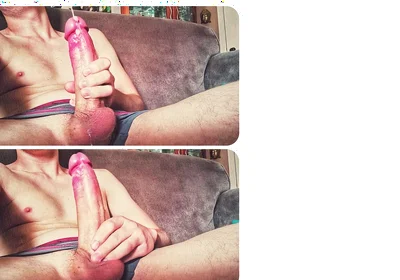 Virgin Guy Touches His Huge Cock for the First Time (beautiful Cum)