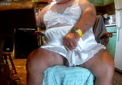 Mark Fletcher Watching a JOI Vid Cumming Wearing More Lingerie