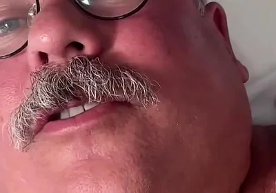 Giant Belly and Man Boobs with a Gorgeous Fat Cucumber