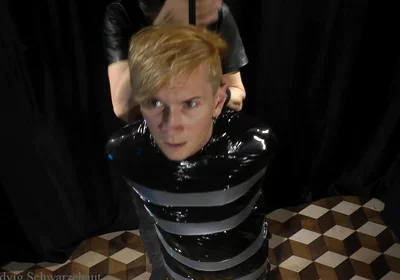 Nicky Wrapped Socks Gagged