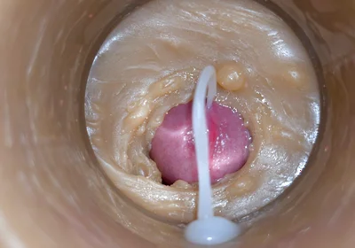 Mini-cam in Pussy During Fucking! Girl Getting Huge Creampie 4K