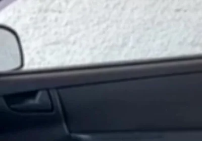 Brunette Jerking off in the Car