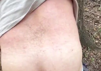 Cruising Straight Guy Gets Bent Over a Tree