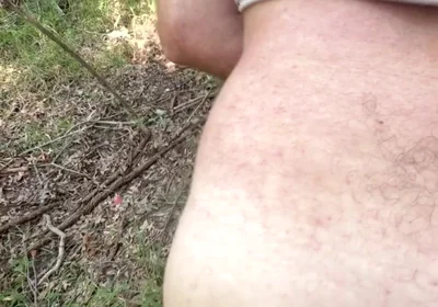 Cruising Straight Guy Gets Bent Over a Tree