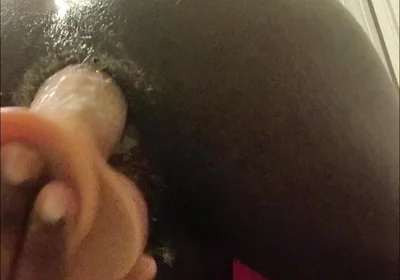 Thick Femboy Creaming On thick Dildo