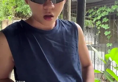 Naked Boy Outdoor Masturbation