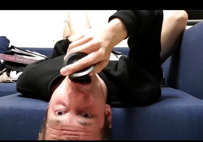Fucking My Throat with This Dildo