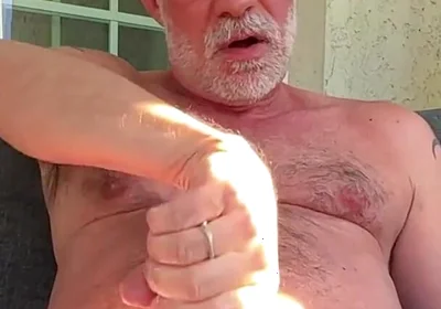 Watch Me Grease up My Cock and Stroke It in Full View of Any Neighbors
