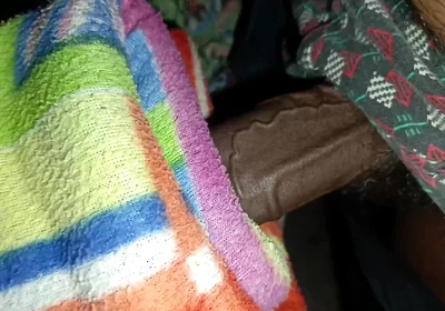 Big Black Cock a Man Handjob in Night Room