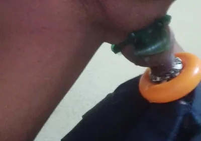 Skinny Guy Masturbating at Home
