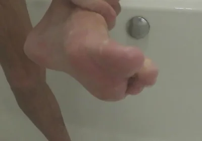 Washing My Feet for My Foot Worshippers