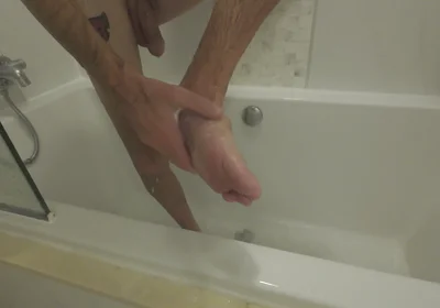 Washing My Feet for My Foot Worshippers