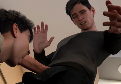 Summer Vacation - College Jock Peter Tries to Suck His First Cock