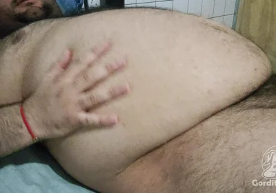 Fat Guy Masturbating