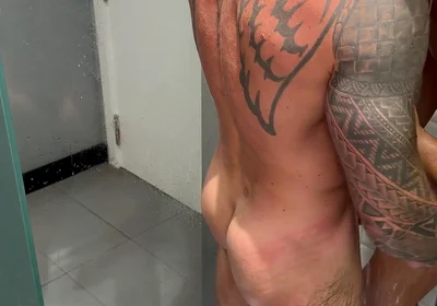 John North and Tom Storm Shower Scene