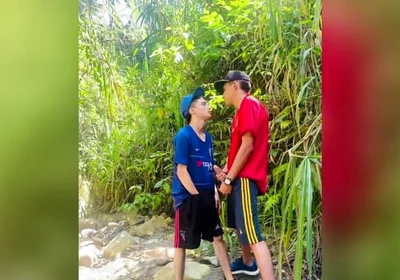 Kisses and with the Partner