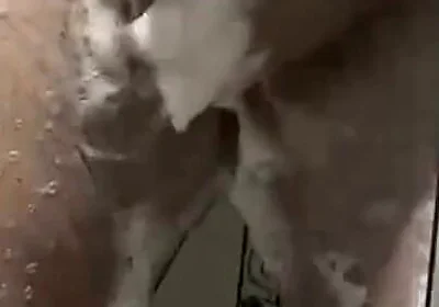 1-) Turkish Bathroom Shower and Big Ejaculation.foot:)
