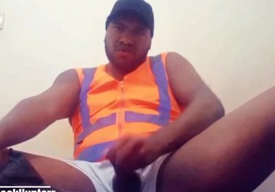 In White Underwear Jerking off and Cumming