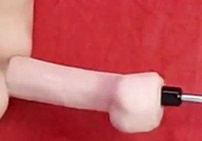 Mike Essex Locked in Chastity and Fucked with Huge Dildo