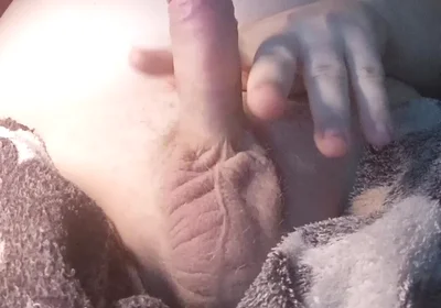 Laying in My Bed, Jerking My Uncut Cock and Cumming