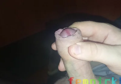 Fat Dude Jerks off His Veiny Cock and Cums