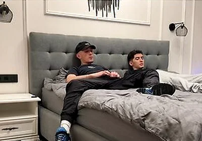 Two Friends Jerk Off Together