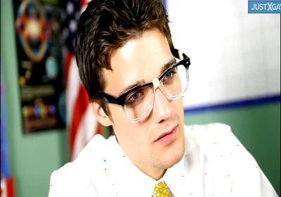 Eager Twink Adam Takes Krys Thick Cock in Classroom