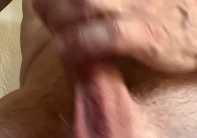 Leaky Cock Goes Soft to Hard to Cumshot
