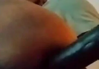 Anally Penetrated by 11 Inch Dildo