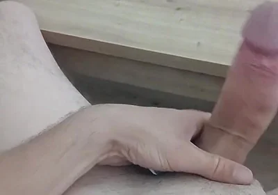 Handjob of a Young Man with His Big Cock