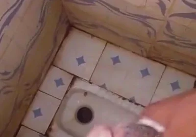 Masturbating Monster Cock in the Bathroom