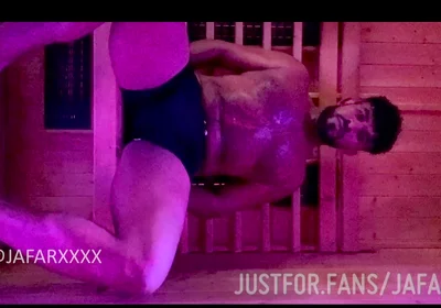 Ready for a Session with Me Dripping Sweat in the Sauna After Long Gym Session with My Feet in Your Face to Lick and Clean