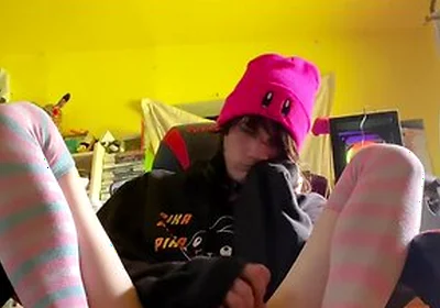 Femboy Gets Bored After Gaming And
