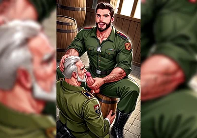 Ai Big Military and Army Gays Mix