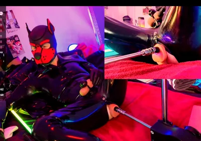 Nicolaus Rubber Show Mit Pup Maske