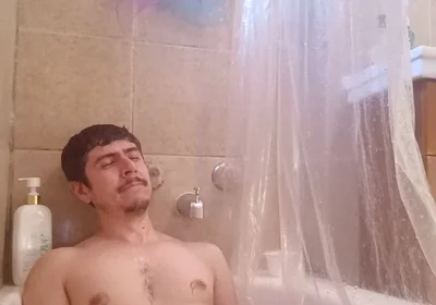 Handsome Man Explodes Thick Cum in the Bathtube