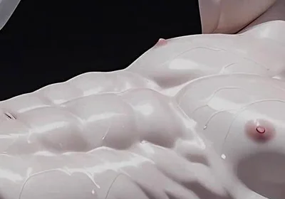 Albino Twink Oiled Chest Caress Leading to Gentle Cock Play