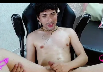 Young Twink Uncut Masturbating