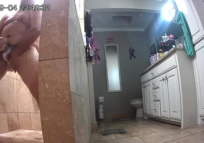 Masterbating in the shower
