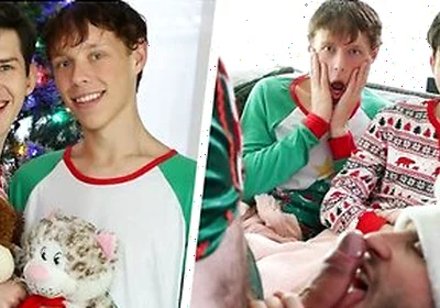Dakota And Danny Stay On The Couch On Christmas Eve Expecting To See Santa &their Gifts Tonight With Nicholas Ryder, Danny Shine And Dakota Lovell