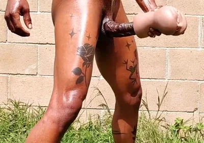 Cum in the Backyard