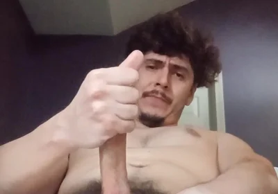 Guy Really Enjoys His Orgasm and Amazingly Thick Cumshot