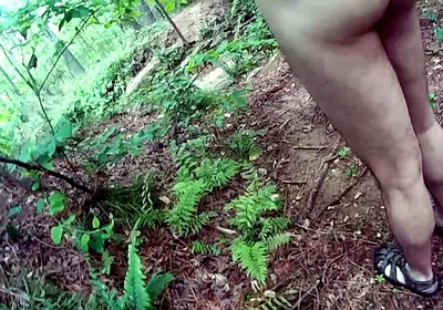 Uncut Cock Nude Walk in the Woods
