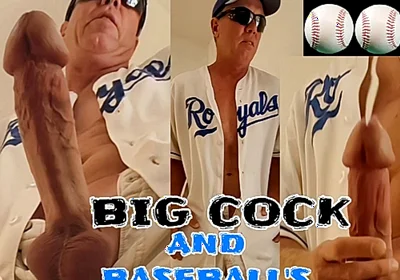 Big Cock Baseball Home Run Cumshot