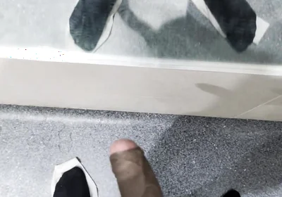 I'm Jerking off in a Public Toilet