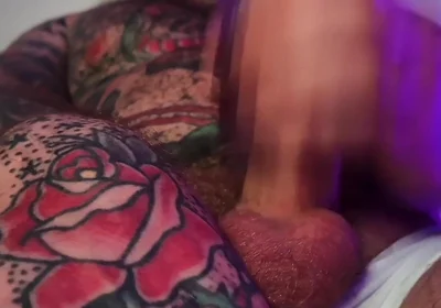 Tattooed Dom Sweaty Cumshot Alpha Video POV