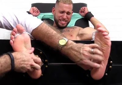 Tino gets tied up & tickled